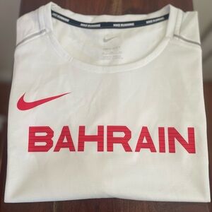 Nike Dri-Fit Bahrain Olympic Running Shirt White Mens Size XL # CT0804-100